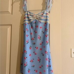 Nanamacs Hues Of Happiness Rose Print Mini Dress